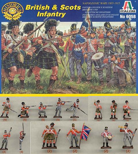 ITALERI 6058 1/72  Infanterie Écossaise et Anglaise British and Scots Inf 