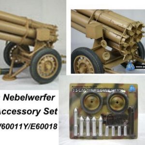 WWII Nebelwerfer Panzar Gray and Accessories Set All Metal 1/6th Scale by DID 