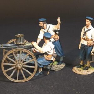 HMS Boadicea Gatling Gun and Crew