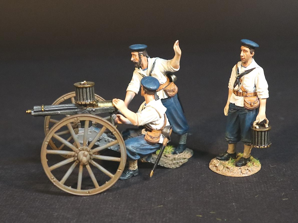 HMS Boadicea Gatling Gun and Crew