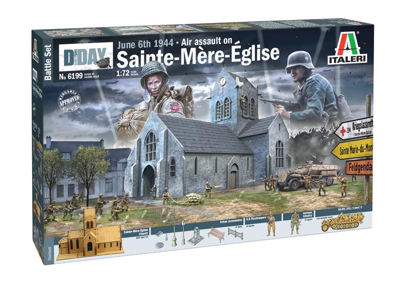 1/72 Scale: WWII Battle of Normandy Sainte Mere Eglise: 6 June 1944