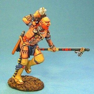 French & Indian War: Native Warrior on the Attack with Bow